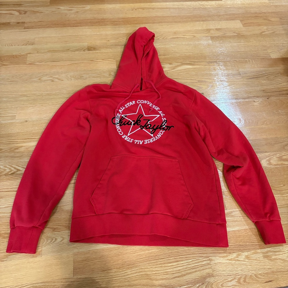 Converse Red Hoodie with Logo